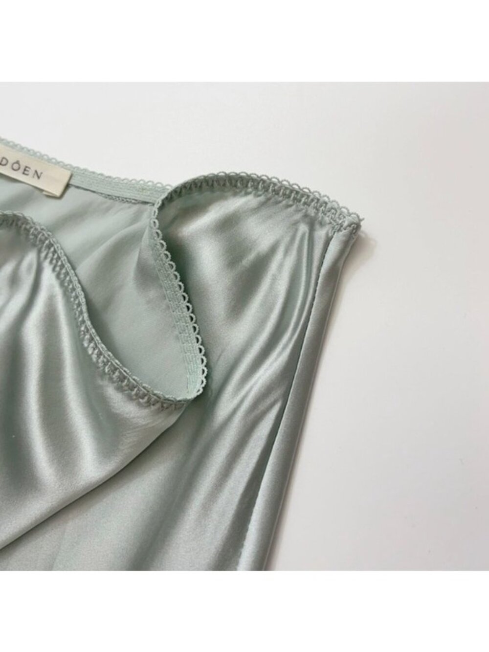 Doen Elowen Skirt Dusty Blue Silk Lace, S - Picture 7 of 14